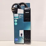 Philips Home Power 6-OUTLET Surge Protector With 4FT Extension Cord Black. Fixed Price $6.76.