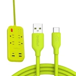 Back School Deal, Surge Protector Power Strip Plus Silicone Usb C.... Fixed Price $41.09.