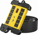 10-OUTLET Heavy Duty Power Strip Metal Surge Protector With 15 Amps, Ft Cord. Fixed Price $29.99.