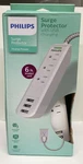 Philips 3-OUTLET Grounded Braided Extension Cord With Usb Ports White. Fixed Price $24.99.