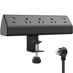Jgstkcity Desk Clamp Power STRIP,40W 3 Outlets & Usb Ports - 40W, Black. Fixed Price $35.94.