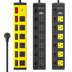 Crst 6 Outlet Heavy Duty Surge Protector Independent Switch Metal Power Strip. Fixed Price $28.88.