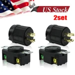 Pack Generator Rv Plug Socket L14-30 120V 220V And Female Receptacle. Fixed Price $17.89.