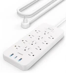 Anker Power Strip With 2100J Surge Protector, Outlet Extender, 5FT Extension Cor. Fixed Price $38.52.