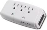 Dynex 3-OUTLET Surge Protector DX-3OUT. Fixed Price $12.99.