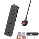 Uk Plug Power Strip With Individual Swtich, Jumpso 6FT Universal Extension Co.... Fixed Price $42.19.