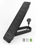 Vipwell Recessed Power Strip Extension - 10 Outlet Surge Protector With 6 Ac .... Fixed Price $38.08.