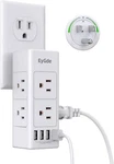 3 Prong Power Strip With Rotating Plug Eygde Multi Outlet Extender - Whi.... Fixed Price $14.99.