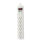 Surge Protector 6 Outlet 8 Ft Cord 1000 Joule Power Strip White Flame-retardant. Fixed Price $20.06.