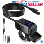 Qc 3.0 Motorcycle Dual Usb Phone Gps Super Fast Charger Adapter Waterproof. Fixed Price $14.98.