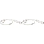 Amazon Basics 3-PRONG Indoor Rectangle Extension Cord Power 6 Ft, White. Fixed Price $14.24.