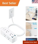 6 Outlet Power Strip With 3 Usb Ports And Slim Flat Plug - Perfect For Dorm Life. Fixed Price $29.99.