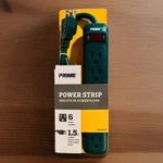 Power Strip Prime, 6-OUTLET W/1.5FT Cord. Brand New!. Fixed Price $11.50.