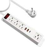 Multi Plug Outlet With 20W Wall Mounted Power Strip 4AC+USBC, White. Fixed Price $42.99.