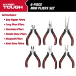 Mini Pliers Set With Soft Grip Handles 6-PIECE End Nipper Long Nose Linesman ... Fixed Price $29.02.