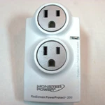 Monster Flatscreen Powerprotect Avfl 200 Surge Protector Outlets - 1100 Joules. Fixed Price $9.88.