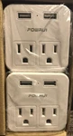 2) Powrui Usb Wall Charger Surge Protector AHR-095-E/F Output 5V Germany/france. Fixed Price $12.50.