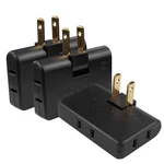 Xiuouix 3 Way Flat Wall Outlet Extender Adapter (converts A-black. Fixed Price $17.43.