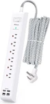 Surge Protector Power Strip 10 Ft With 4 Ports 2 Usb-c 6 Ac Outlets, Flat. Fixed Price $25.99.