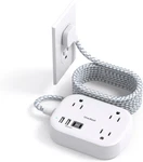 One Beat Cruise Ship Essentials,travel Power Strip With Usb 10 Ft, White. Fixed Price $29.70.