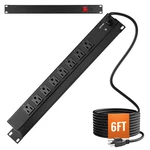 1U Pdu, 8 Outlets, Mount Power Strip Fits Standard 19" Server Racks, With. Fixed Price $83.39.