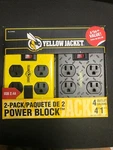 Yellow Jacket Southwire 4 Outlet Power Block + Usb Ports (2 Pk.). Fixed Price $14.99.
