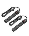 Dewenwils 2-PACK 6-OUTLET Power Strip Surge Protector, 6FT Long Foot, Black. Fixed Price $35.94.