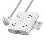 4-OUTLET Power Strip With Usb C-sureance Surge Protector, Ports, White. Fixed Price $31.95.