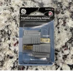 Ge Polarized Grounding Childproof Adapter 2-PACK Gray 15A 125VAC 1875W Mpn 54302. Fixed Price $11.96.