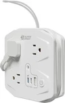 20W Travel Power Strip Superdanny 3-FOOT Wrap Extension Cord With Outlets. Fixed Price $18.00.