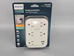 Philips 5-OUTLET Extender Surge Protector, 1 Usb-a, C, 3-PRONG **new**. Fixed Price $20.95.
