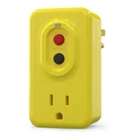 Aida Gfci Adapter, 15 Amp Single Outlet Grounded 3-PRONG Manual Reset, Yellow. Fixed Price $33.99.