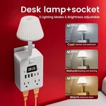This Versatile Power Strip Extension Featuring Digital Clock, Desk Lamp. Fixed Price $19.65.