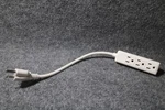 1FT Compact Power Strip Electric Extension Cord Cable Short 3 Outlet Prong. Fixed Price $8.72.