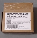Rockville VOL70100 Black Watt 70V Wall Volume Controller. Fixed Price $24.99.