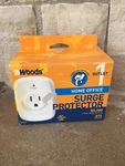 Woods Home Office Surge Protector 1 Outlet - New. Fixed Price $10.95.