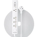 Ntonpower Long Extension Cord 25 Ft, Flat Under White. Fixed Price $45.60.