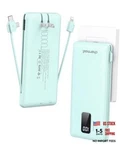 Portable Charger With Built-in Cables And Plug, 10000MAH Usb Power Bank Cyan. Fixed Price $52.91.