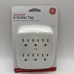 Ge 6-OUTLET Extender Wall Tap Grounded Adapter Charging Station. Fixed Price $13.99.