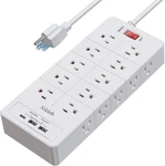 Nikleb Power Strip Surge Protector 23 In (IL/RT6-17849-Y017C-NOB). Fixed Price $29.99.