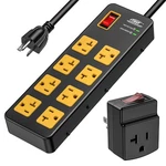 6-12 Outlet Heavy Duty Power Strip Surge PROTECTOR,15AMP-20AMP. Fixed Price $39.99.