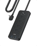 Anker Surge Protector Flat Plug Power STRIP2100J, 12 Ac Outlets, 5FEET E.... Fixed Price $43.45.