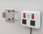 Eye Level Wall Mounted Extension Cord, Individual Circuit Breakers (white). Fixed Price $49.95.