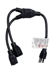 Tripp Lite Power Extension Cord Y Splitter Cable 13A, 16AWG, 5-15P To 2X 5-15R. Fixed Price $9.99.