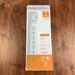 Belkin Power Strip Surge Protector 7 Outlet With 12 Foot Cord White. Fixed Price $19.99.