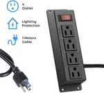 Wall Power Outlet Strip, 4 Mountable With Switch, 3F.... Fixed Price $23.95.