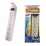 6 Outlet Surge Protector Power Strip Ul Listed Heavy Duty Home/office 2-FT Cord. Fixed Price $14.69.