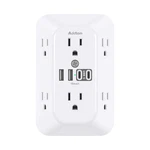 Surge Protector Extender, 6-OUTLET Splitter With 4 Usb Wall CHARGER(2. Fixed Price $17.26.