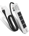 Connecrcd Gfci Power Strip With 4 Outlets & Ports (2 Usb-c), 6FT White. Fixed Price $59.99.