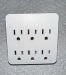 General Electric 6 Outlet Surge Protector Power Strip Plug Model GE1801SB. Fixed Price $12.99.